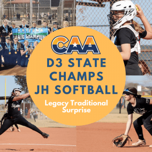 AZ CAA junior High softball state championship